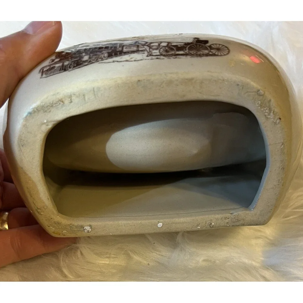 VTG Ceramic Strasburg Railroad Scouring‎ Pad Holder I'll Hold Your Souring Pad